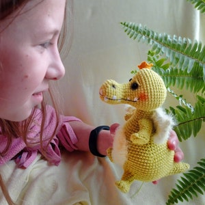 PATTERN dragon crochet crocodile croco pdf amigurumi miniature toys image 7