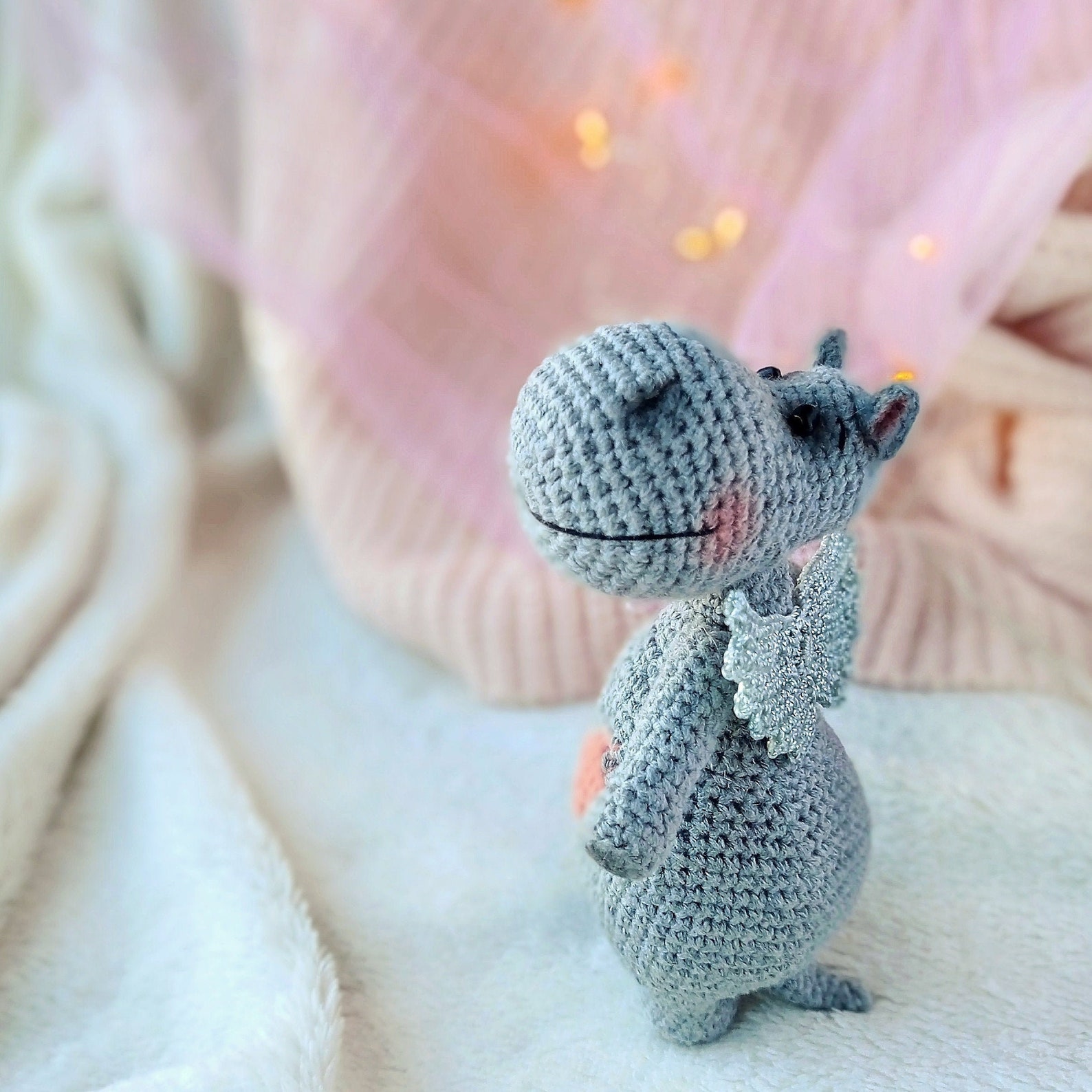 PATTERN Hippo Crochet Hippopotamus Pdf Amigurumi Miniature Toys Etsy