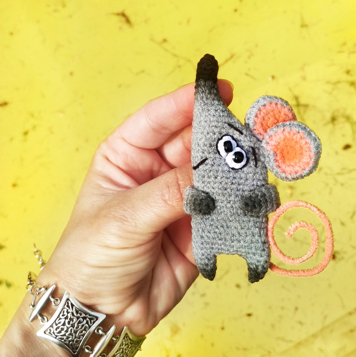 PATTERN Mouse Brooch Crochet Pdf Amigurumi Jewelry - Etsy