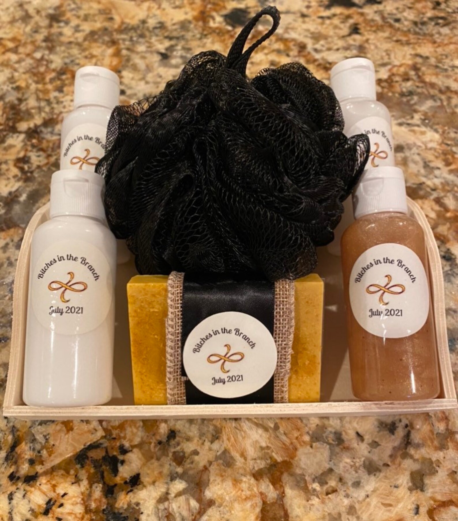 Toiletry Set with homemade mini soap. Your out of town guests Etsy
