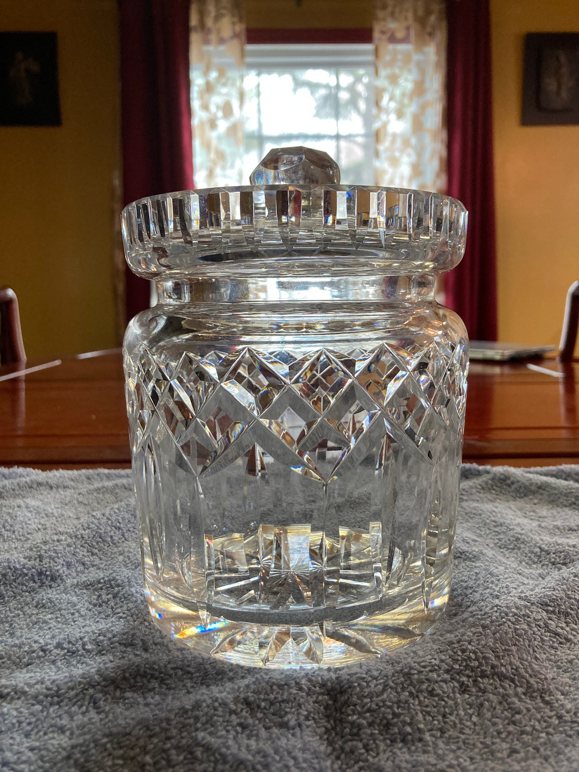 Waterford Crystal Biscuit Jar Etsy