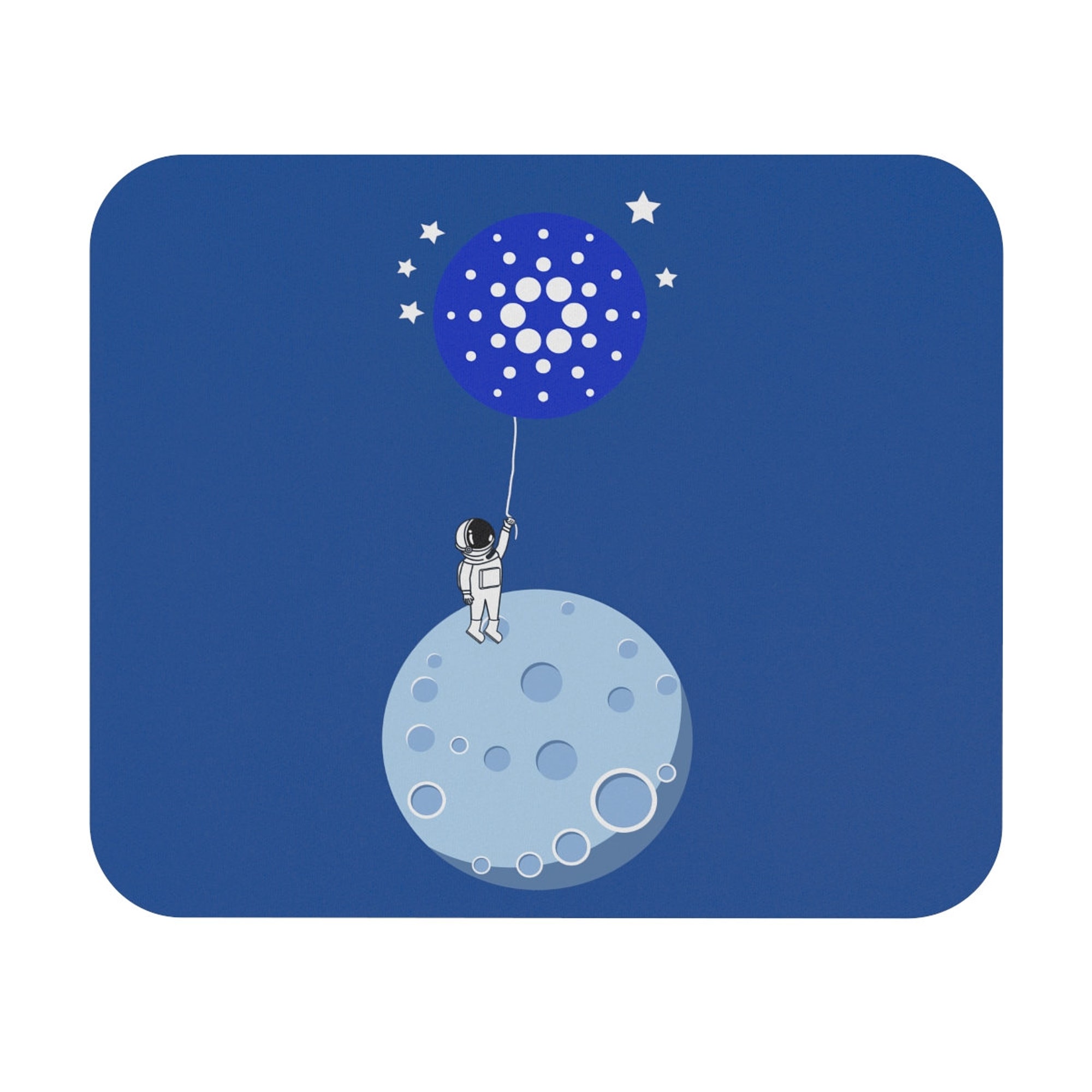 Discover Mouse Pad stronauta Desenho - Astronaut Holding Balloon on The Moon Mouse Pad