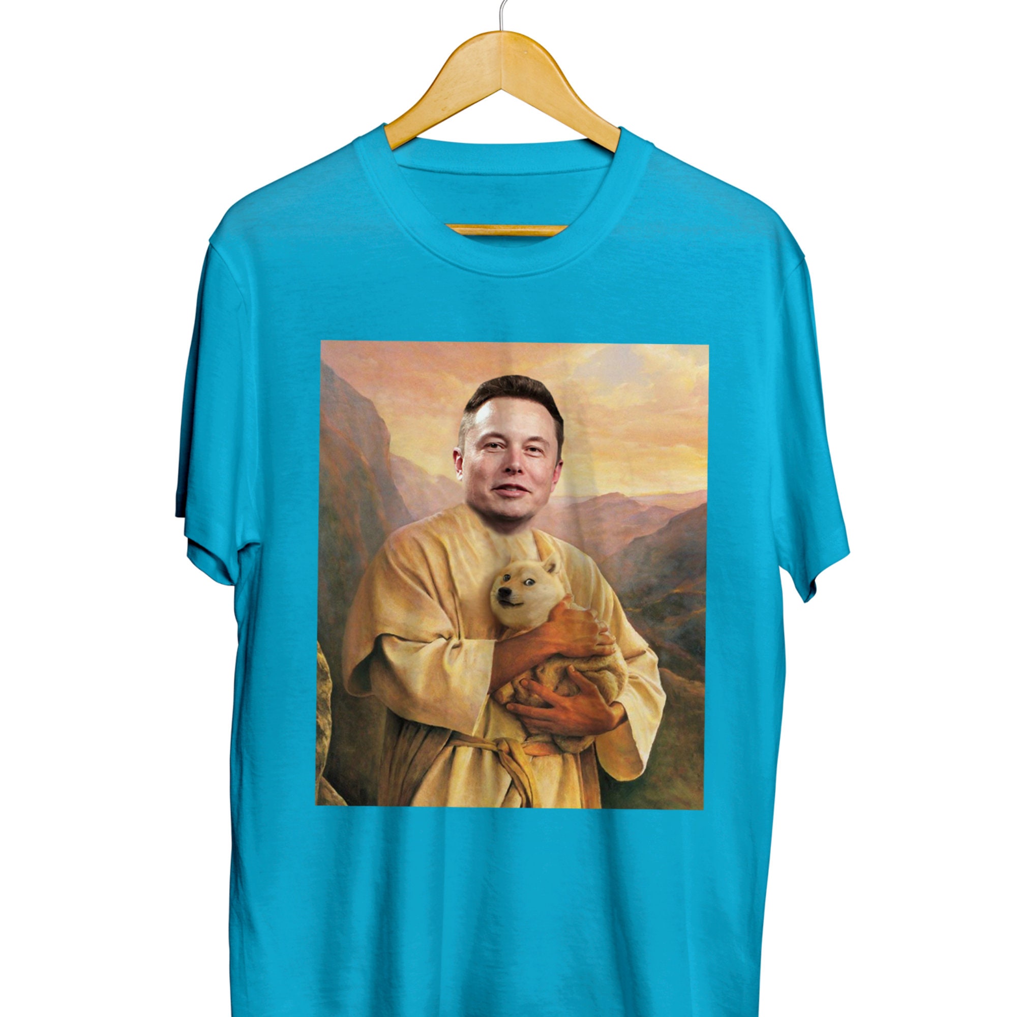 Discover Elon Musk Holding Holy Doge T-Shirt