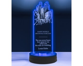 Architecture LED Lamp: Custom 3D Illusion Night Light