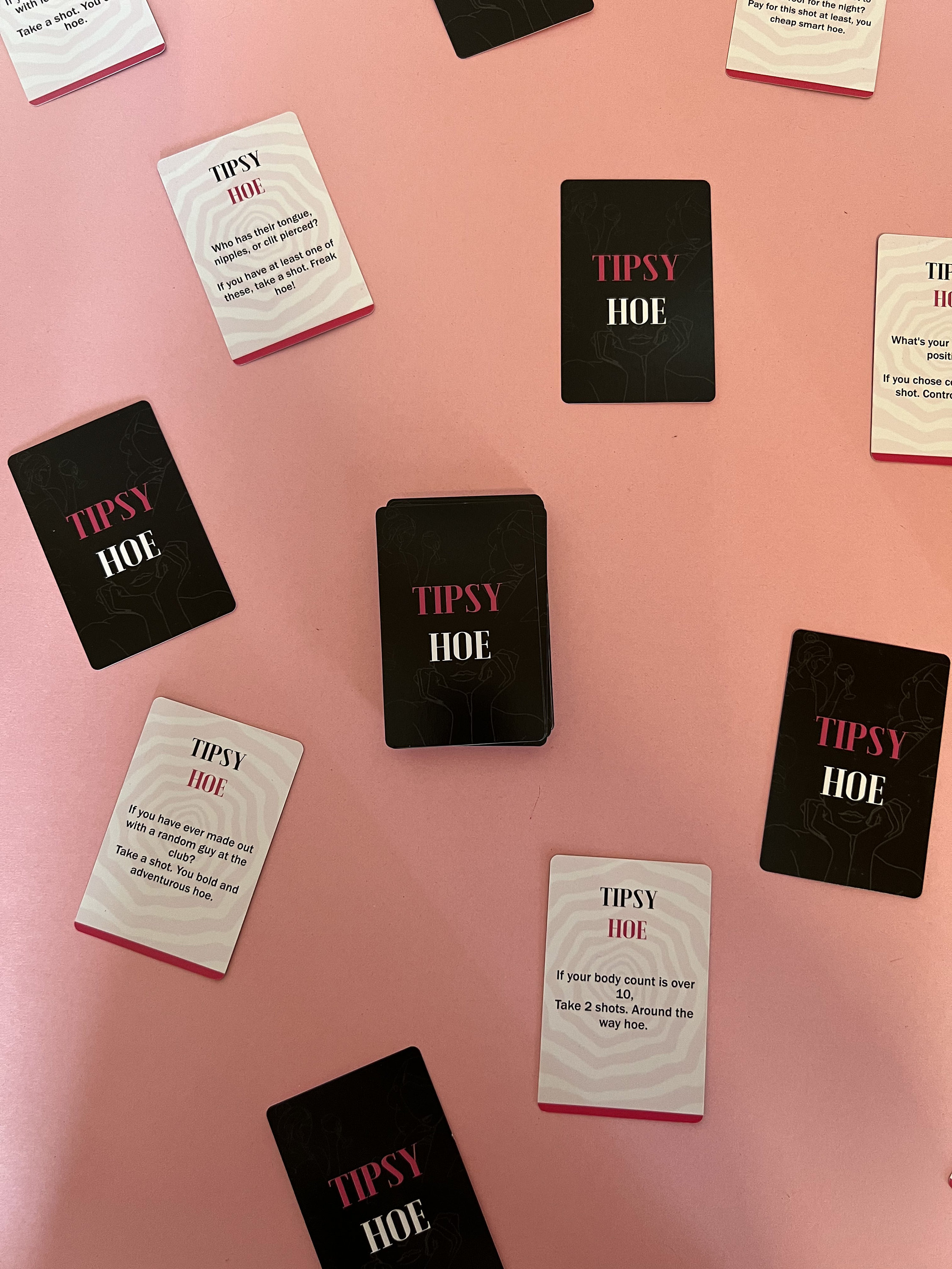 Tipsy Hoe Girls Night Card Game, Bachelorette Party Game, Bachelorette