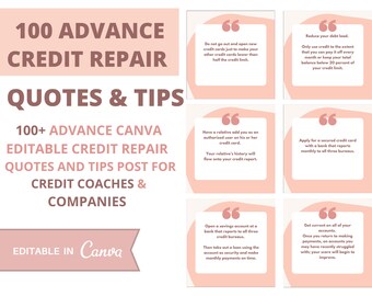 Advance Credit Repair Quotes and tips for credit coaches and companies.