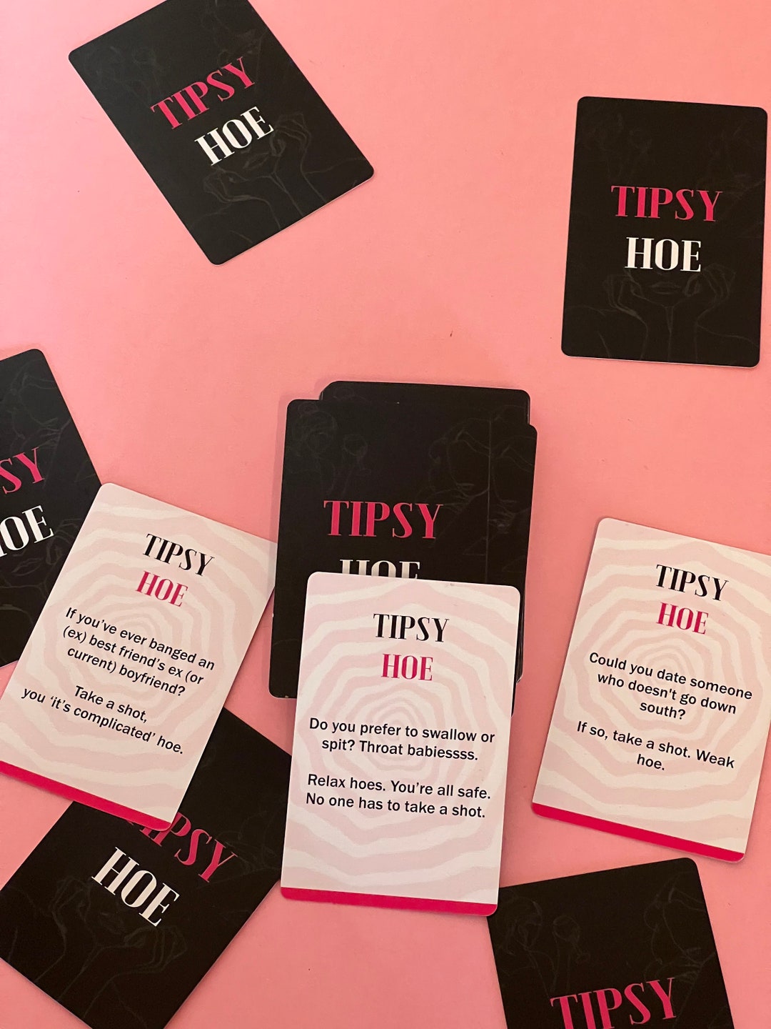 Tipsy Hoe Girls Night Card Game, Bachelorette Party Game, Bachelorette