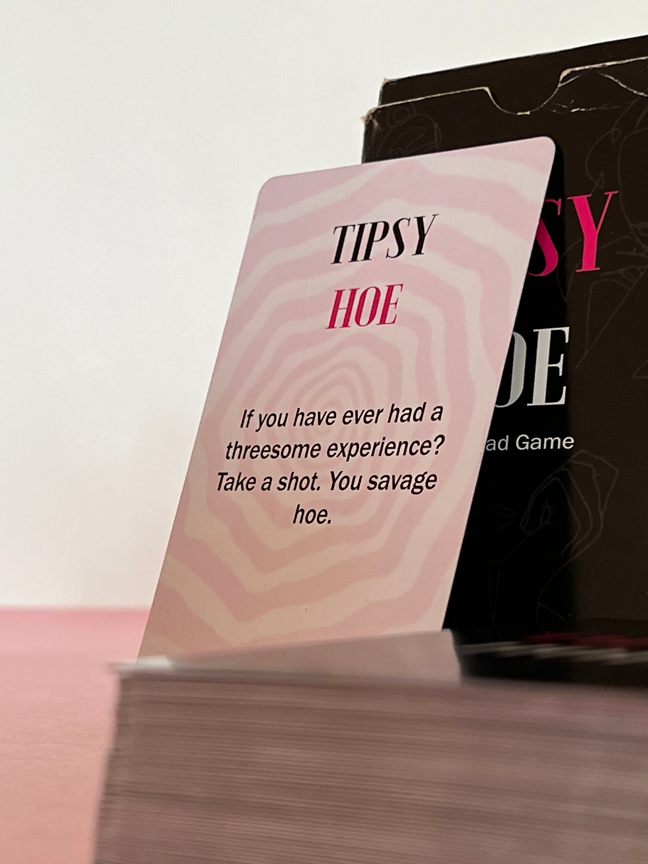 Tipsy Hoe Girls Night Card Game, Bachelorette Party Game, Bachelorette