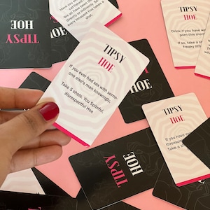 Tipsy Hoe Girls Night Drinking Card Game, Bachelorette Party Games, Bachelor Games, Ladies Night Games, Houseparty Games For Girls,