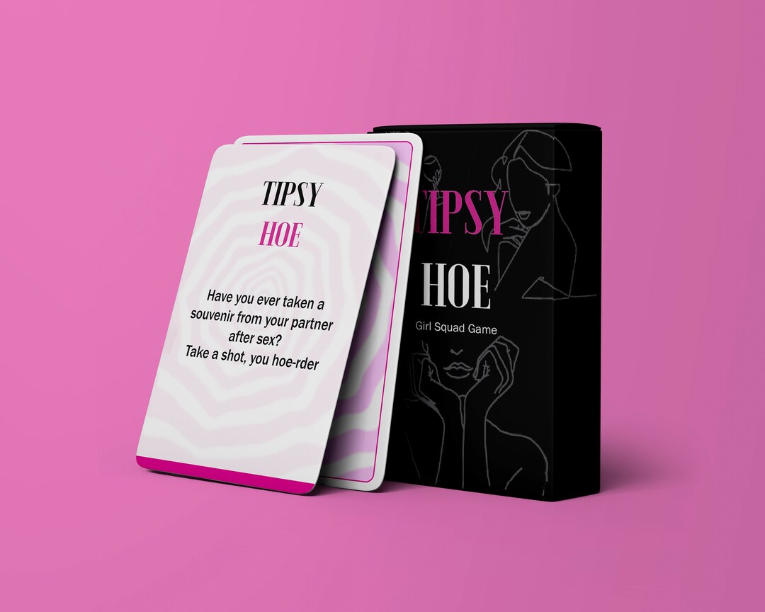 Tipsy Hoe Drinking Card Game, Bachelorette Party Game, Girls Night