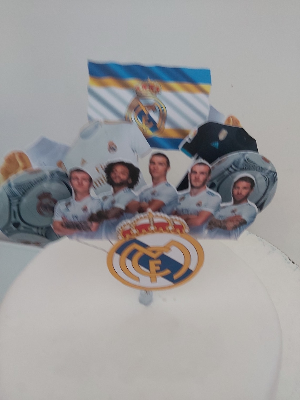 Cake topper Real Madrid Football | Etsy