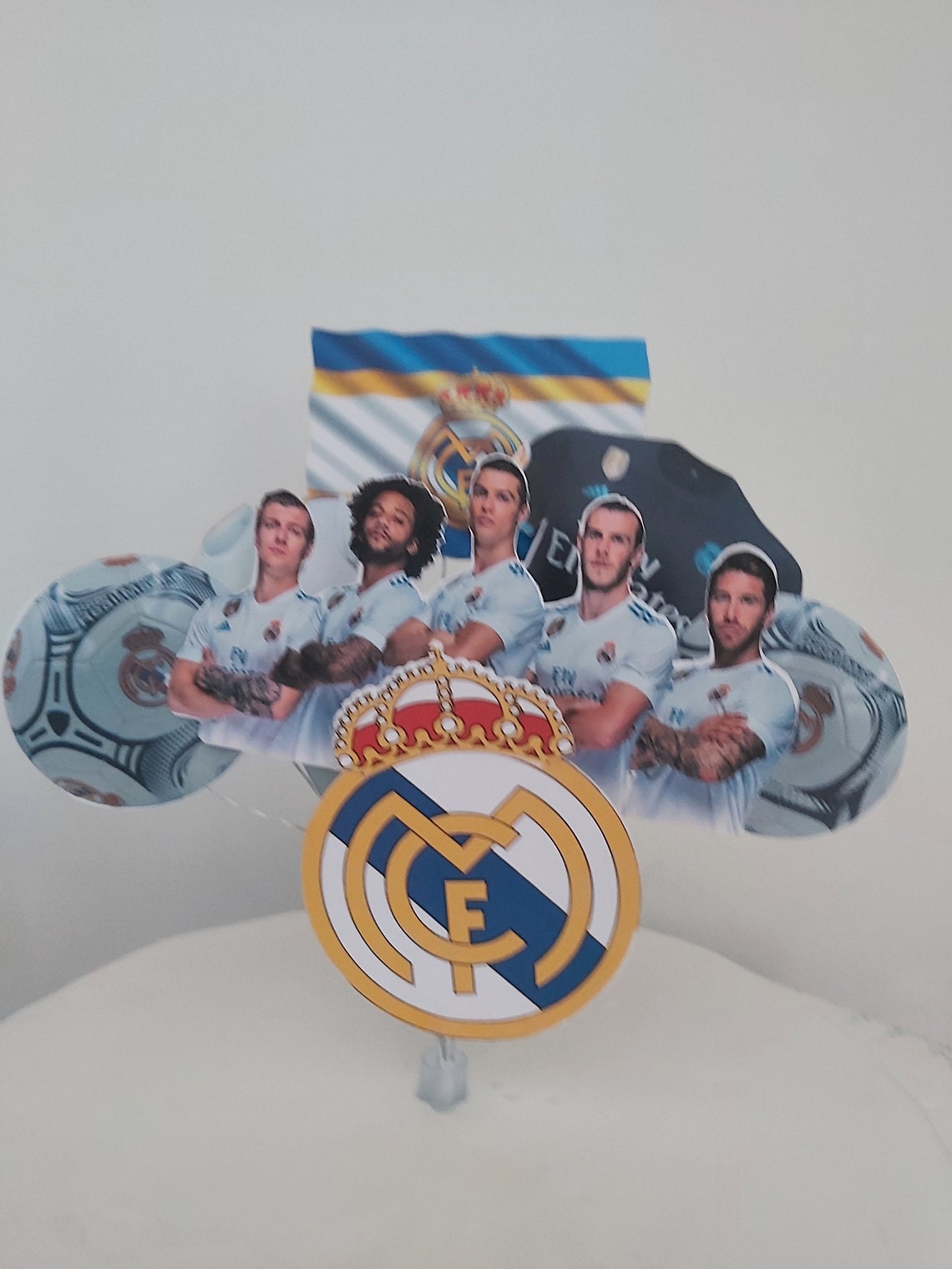 Cake topper Real Madrid Football | Etsy