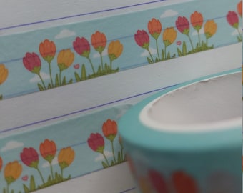 Washi tape met tulpen | Tulpjes, Holland Washi Tape