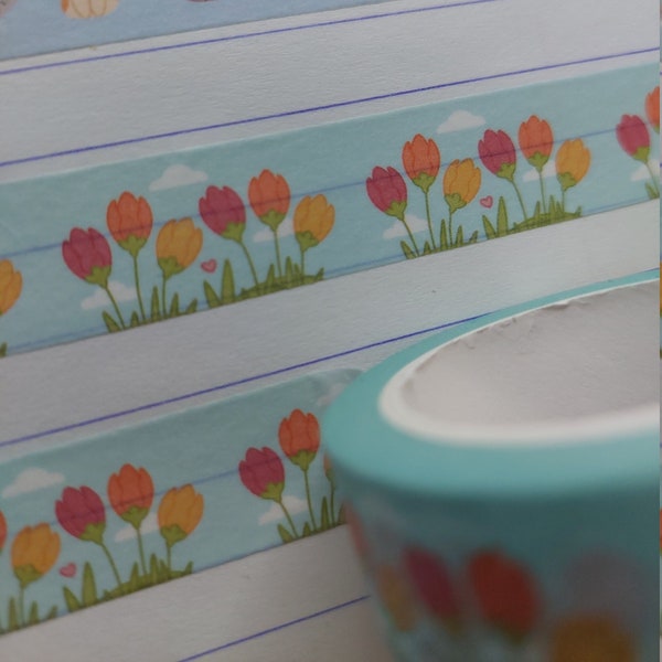 Washi tape met tulpen | Tulpjes, Holland Washi Tape