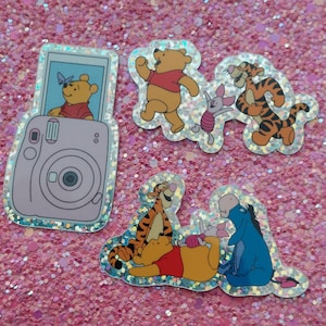 Pegatinas de purpurina inspiradas en Winnie the Pooh