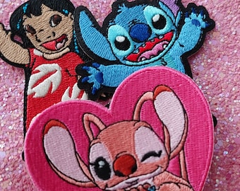 Lilo und Stitch, Lilo und Engel Aufnäher-Set – Aufnäher im Disney-Stil