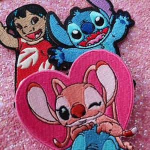 Lilo and Stitch, Lilo and Angel Iron on Patch set - Patches Disney inspired