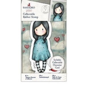 Santoro Gorjuss コレクタブル ミニ ラバー スタンプ 60 Let Down - GOR907159
