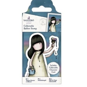 Santoro Gorjuss collectable mini rubber stamp 46 Rainbow Dreams - GOR907145