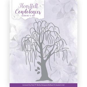 Cutting dies Dies - Amy Design - Jeanine’s Art - Sincères condoléances - Weeping Willow JAD10154