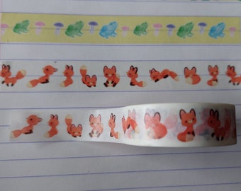 Washi tape with foxes