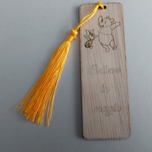 Wooden bookmark Disney inspired Winnie the Pooh - Piglet and Eeyore