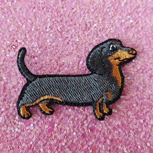 Iron on patch dachshund - dog emblem - dachshund lovers