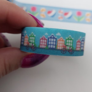 Washi tape Zaanse huisjes 15mm x 10 meter