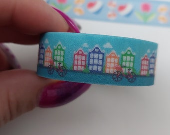 Washi tape Zaanse huisjes 15mm x 10 meter