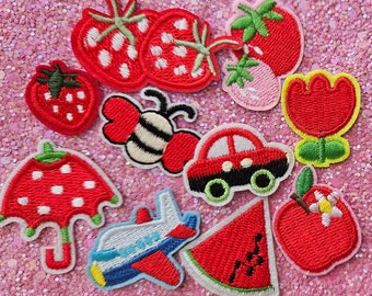 Iron on patch set 10 pcs super cute patches