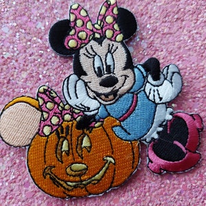 Cute Halloween Minnie Mouse iron on patch - Disney inspired