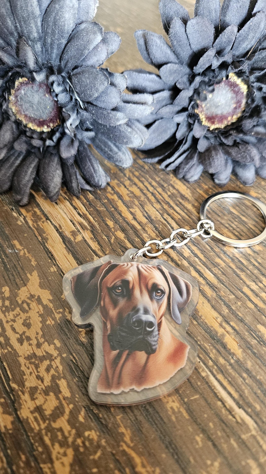 Rhodesian Ridgeback Keychain Acrylic, Dog Keychain, Dog Lover Gift ...