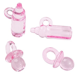 Bouteille ou sucette en bleu ou rose