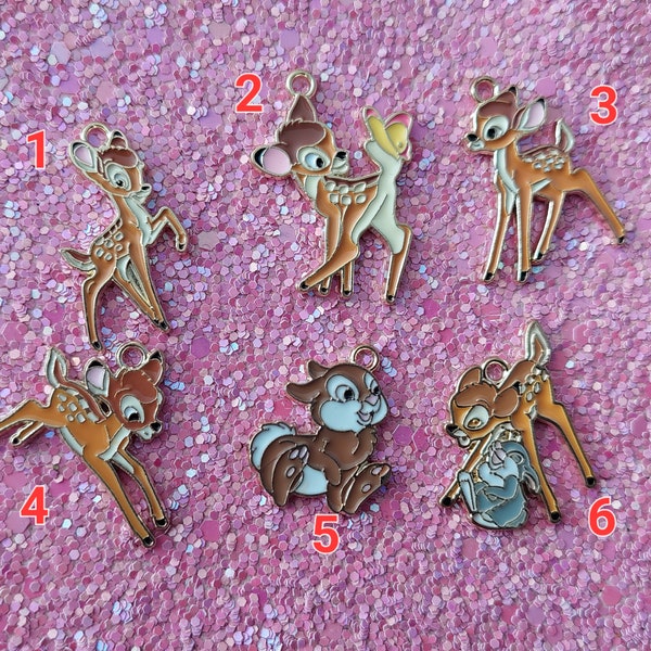 Bambi emaille charms - Disney inspired