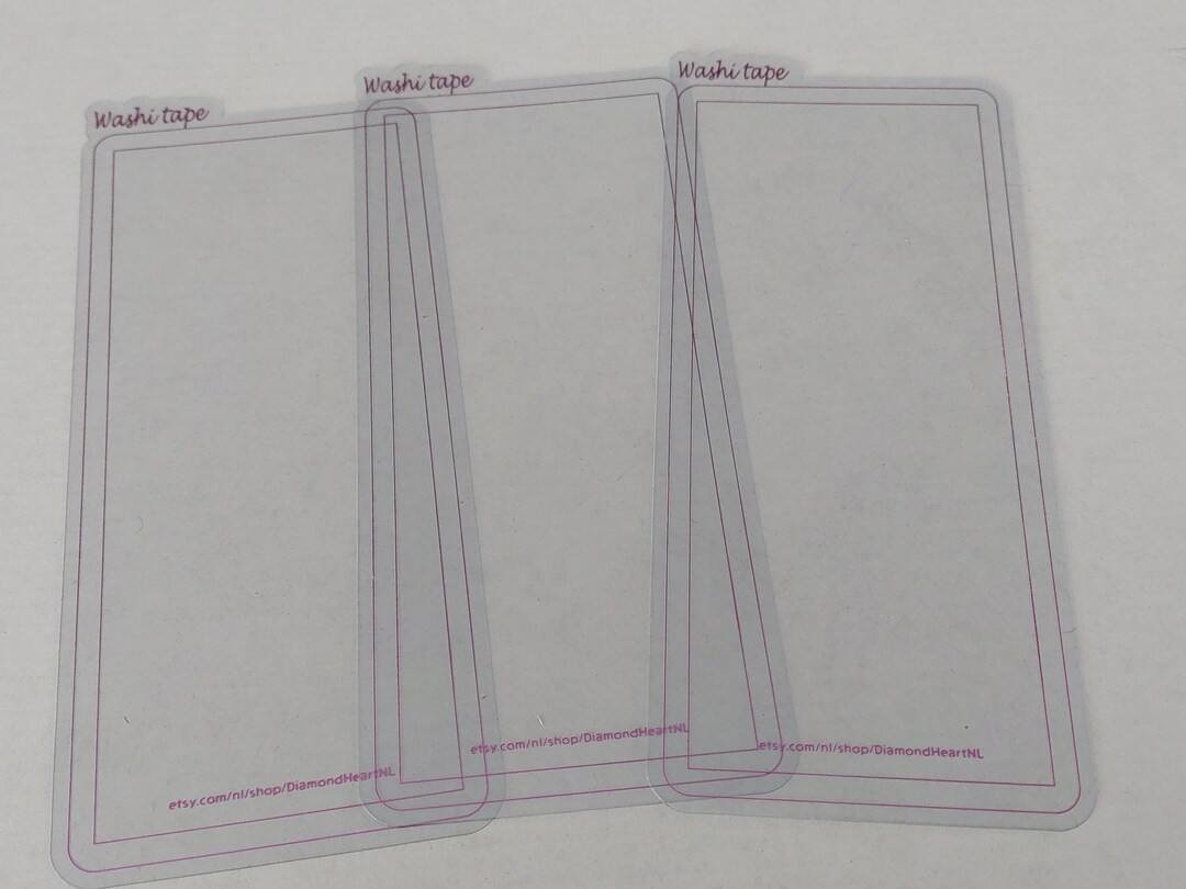Washi Sample Cards Washi Tape Stationery Storage Cards - Etsy
