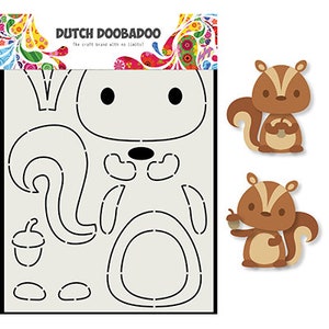 Doobadoo olandese 470.713.797 - DDBD Card Art Scoiattolo