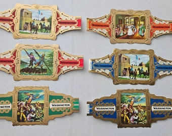 Cigar bands Washington 6 pieces set 4