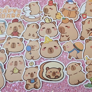 Set di adesivi Capybara (set 4) - Posta ordinaria, bullet journal, scrapbooking