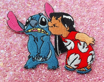 Aufnäher zum Aufbügeln, Lilo und Stitch inspirierter Disney-Aufnäher
