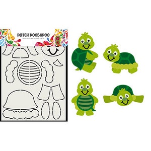 Doobadoo olandese 470.713.828 - DDBD Card Art Costruito Tartaruga