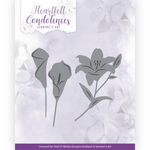 Cutting Dies - Amy Design - Jeanine’s Art - Sincères condoléances - Lily JAD10155