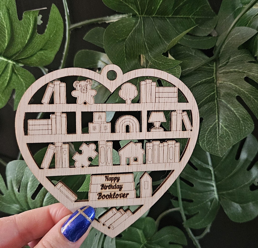 Ornament Books, Wooden Book Personalized With Text, Book Ornament ...