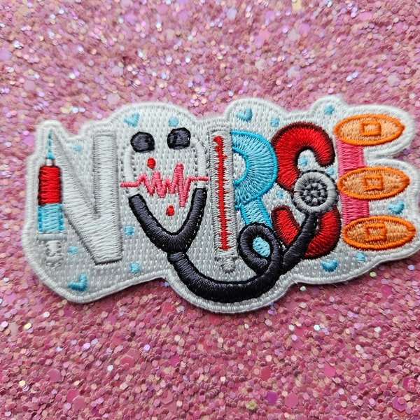 Nurse Iron on Patch Etsy