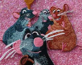 Ratatouille Disney inspired Iron On Patch Set - Remy, Emiele