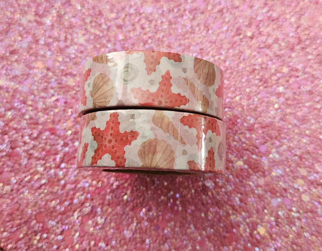 Washi Tape 10 Meters X 15mm Starfish, Shells - Sea Theme - Etsy Canada