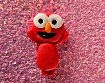 Elmo fimo clay embellishment figure