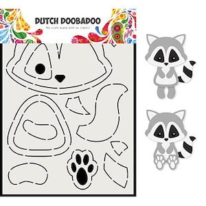 Doobadoo olandese 470.713.817 - DDBD Card Art Raccoon