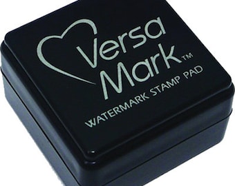 Versamark Stempelkissen Mini transparent - Tsukineko Versamark Pulver, Wasserzeichen Stempelkissen Mini