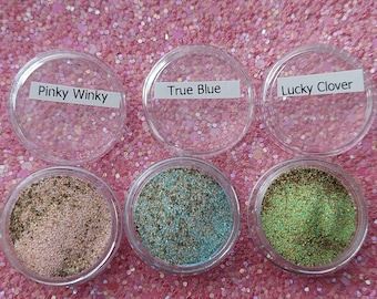 Polvere goffrata - Glitter - Polvere effetto - Polvere per utensili termici glitter - Crafting heatgun powder