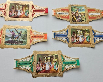 Cigar bands Washington 5 pieces set 3